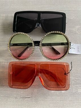 3 Oversized Pair of Shades-